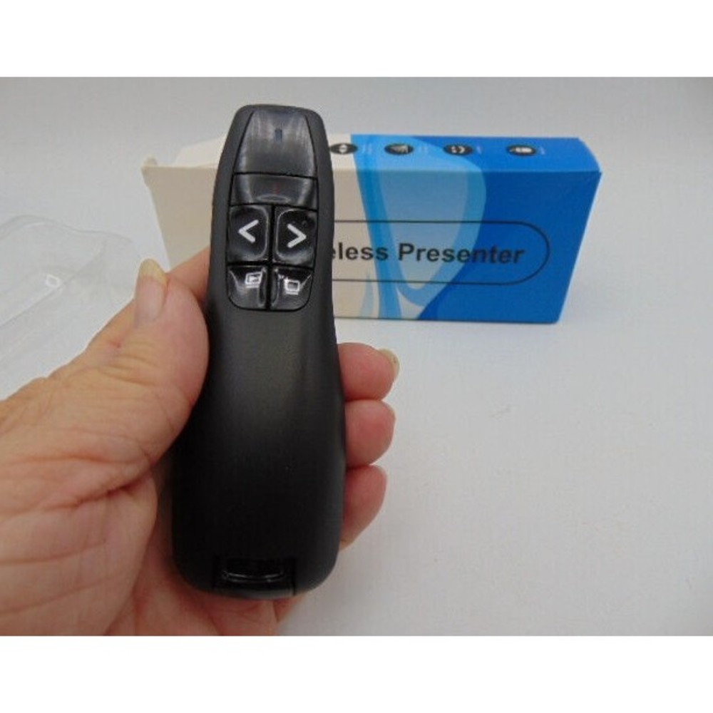 Qui Technology Wireless Presenter Clicker & Laser Pointer  2.4GHz USB Receiver